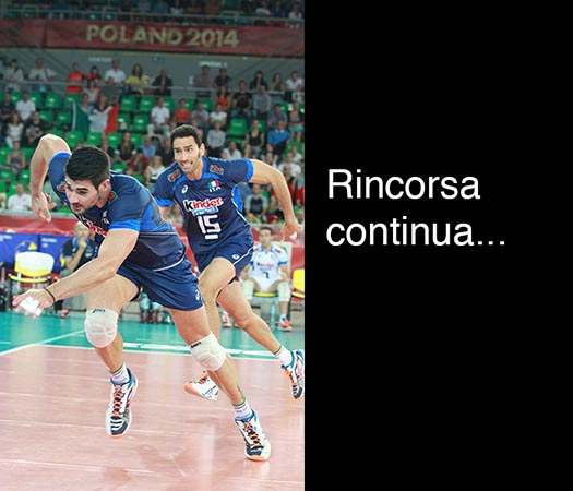 Rincorsa continua... Filippo Lanza, Emanuele Birarelli (AUS - ITA WCH 2014 - Bydgoszcz)