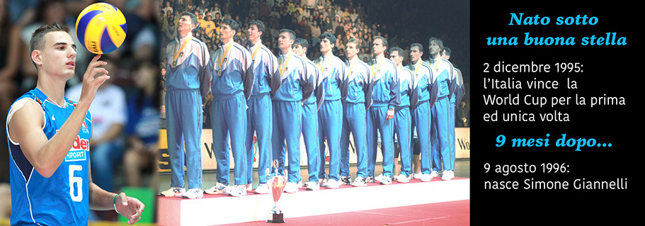 Nato sotto una buona stella - World Cup 1995 Simone Giannelli e gli azzurri sul podio World Cup 1995